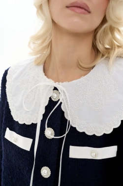 Воротник с бисером