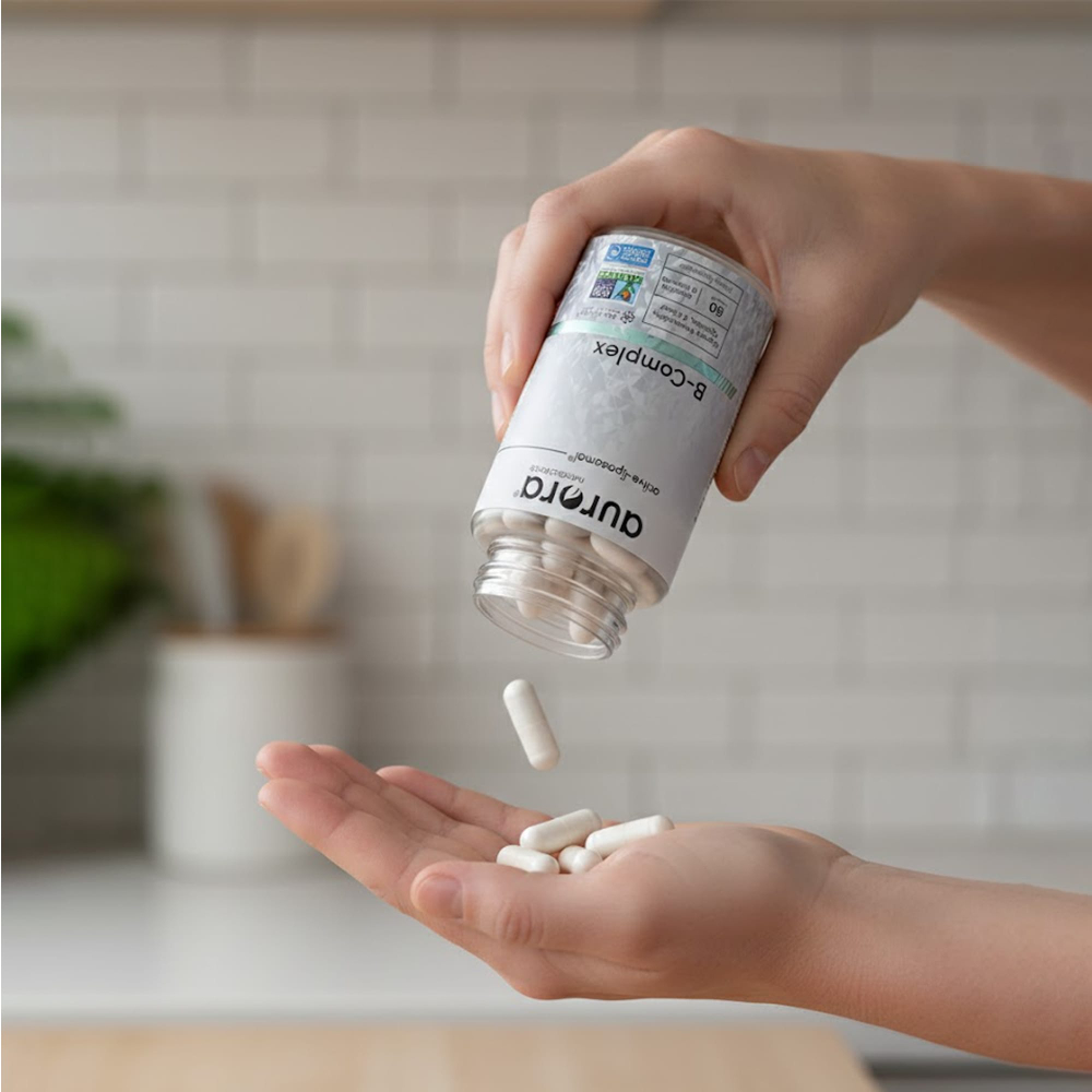 Aurora Nutrascience, комплекс витаминов группы B, 60 капсул