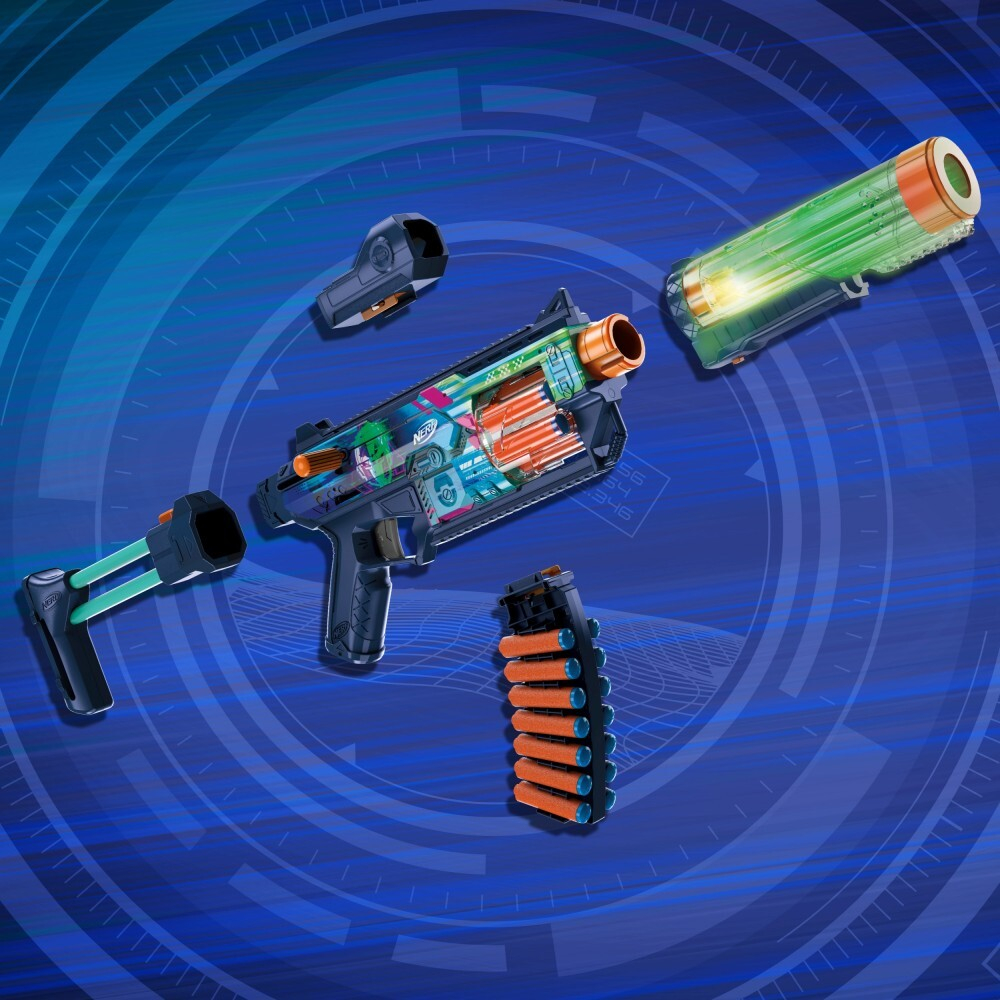 Hasbro Nerf Loadout - Бластер CYBERLIGHT GHOST + 24 стрелы G1824