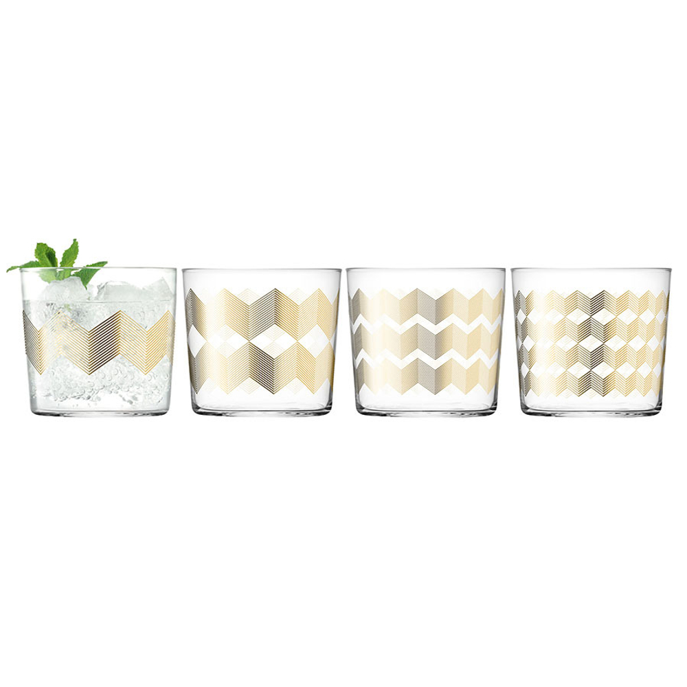 Набор стаканов 4шт 310мл LSA International Signature Chevron
