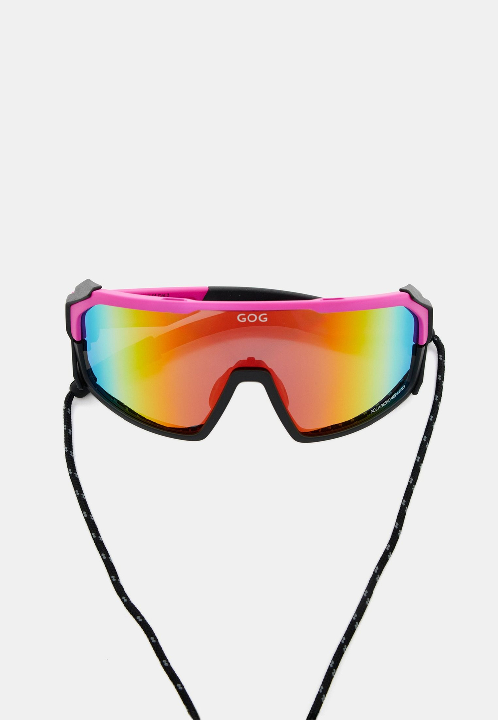 Спортивные очки с диоптриями GOG Annapurna / Matt Neon Pink-Black / Polarized Red Lens