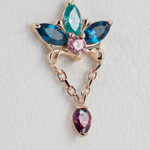 Honey Lily tops with colored gems