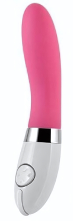 Гладкий розовый вибратор Alice - 17,4 см. (Цвет: розовый)