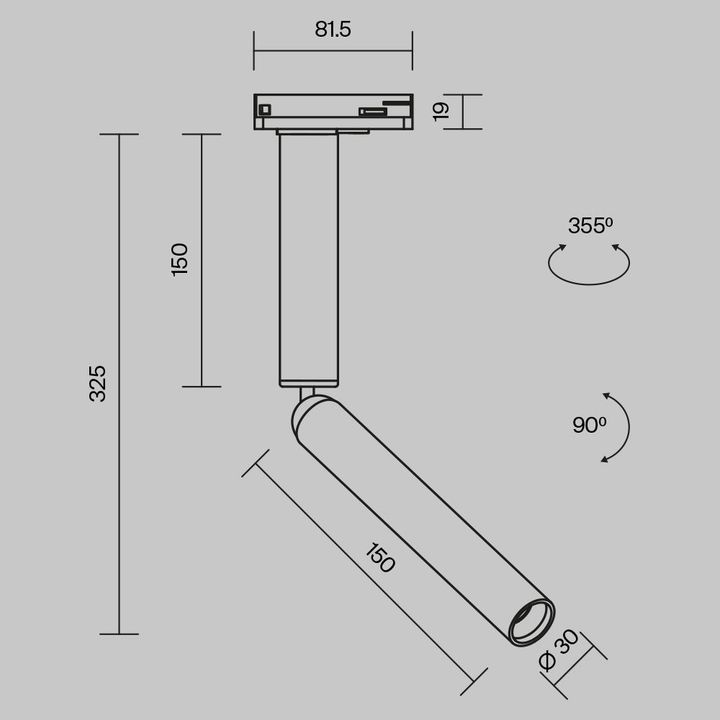Трековый светодиодный светильник Maytoni Technical Focus T TR142-1-6W3K-BS