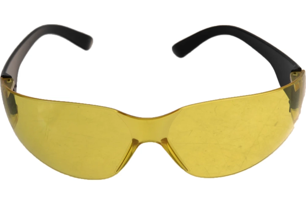Защитные открытые очки Без бренда, поликарбонатные, желтые ОЧК202 89172