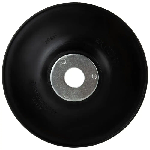 Тарелка опорная / оправка DEBEVER для фибровых кругов на УШМ 125 мм М14 (ребра), жесткая