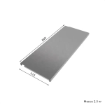 Металлическая полка IF, глубина 315 мм, длина 800 мм — цельнометаллическая