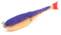 Поролоновая рыбка 10см оранжево-синяя, (5шт в уп), Контакт