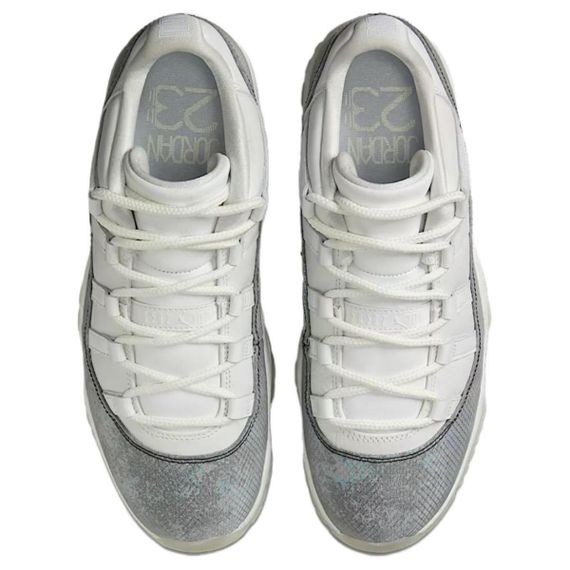 Jordan Air Jordan 11 Винтажные баскетбольные мячи Низки Белые Летающие Черные Мужские