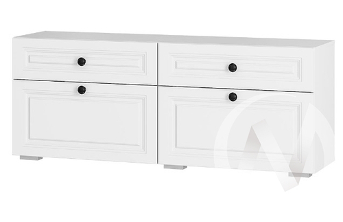 Тумба под ТВ ТБ-07 МС Софт (белый/эмаль белая F26)