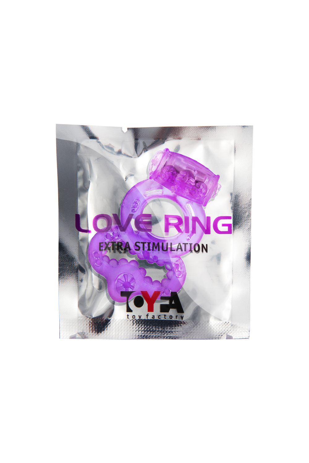 Виброкольцо фиолетовое с бантиком