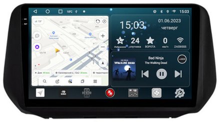 Магнитола для Hyundai Santa Fe 2020+ - RedPower 510 Android 10, QLED+2K, ТОП процессор, 6Гб+128Гб, CarPlay, SIM-слот