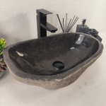 Каменная раковина из речного камня RS-04998 (51*32*15) 0857 из натурального камня