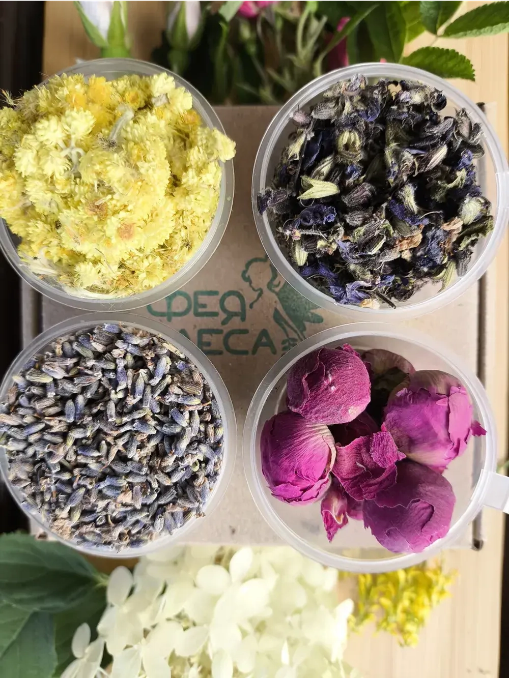 Набор трав и сухоцветов для свечей