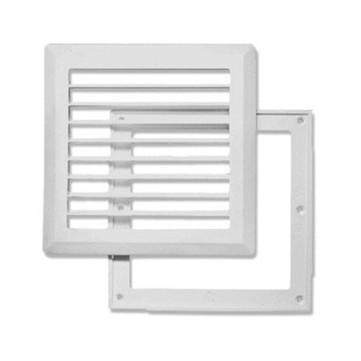 Решётка вентиляционная разъёмная с москитной сеткой 175х175 мм