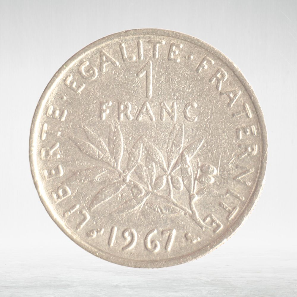France, 1 Franc 1967 - Signature "O. Roty", VF