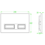 Кнопка смыва AZARIO NEW инфракрасный сенсор, механическая, хром глянцевый (AZ-008.01)