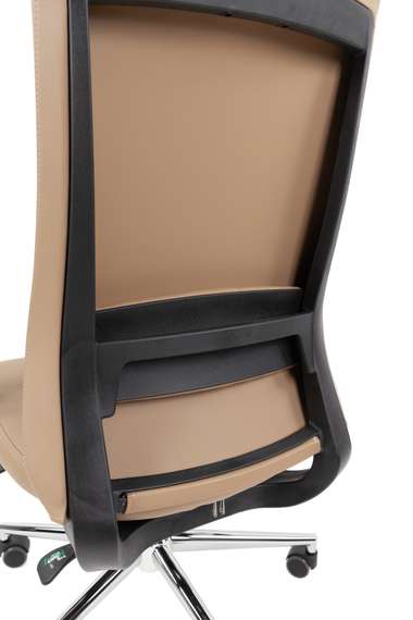 Офисное кресло Chairman 500LUX Россия экокожа бежевый
