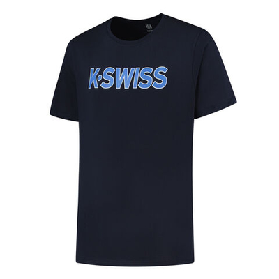 Мужское теннисное поло K-Swiss Essentials Tee T-Shirt Men - Dark Blue