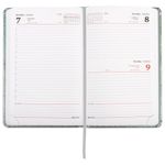 Ежедневник датированный 2022 А5 138x213 мм BRAUBERG "Sparkle", блестки, серебряный, 112830