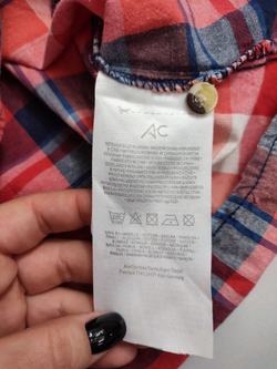 Рубашка АС в клетку стильная 44 размер