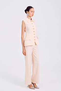 жилетка Chevalier (Шевалье) c нар. пуг. милано, айвори