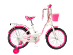 Велосипед 18" VARMA ЗАЙКА бело-розовый, передний тормоз 1804Z-1