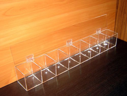 Диспенсер витрина демонстратор для конфет 755х100х100 8 ячеек