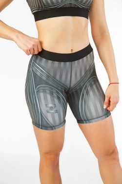 Шорты компрессионные женские QOZA, серый, s-xl