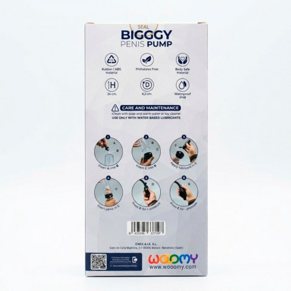 Вакуумная помпа Wooomy Bigggy Black