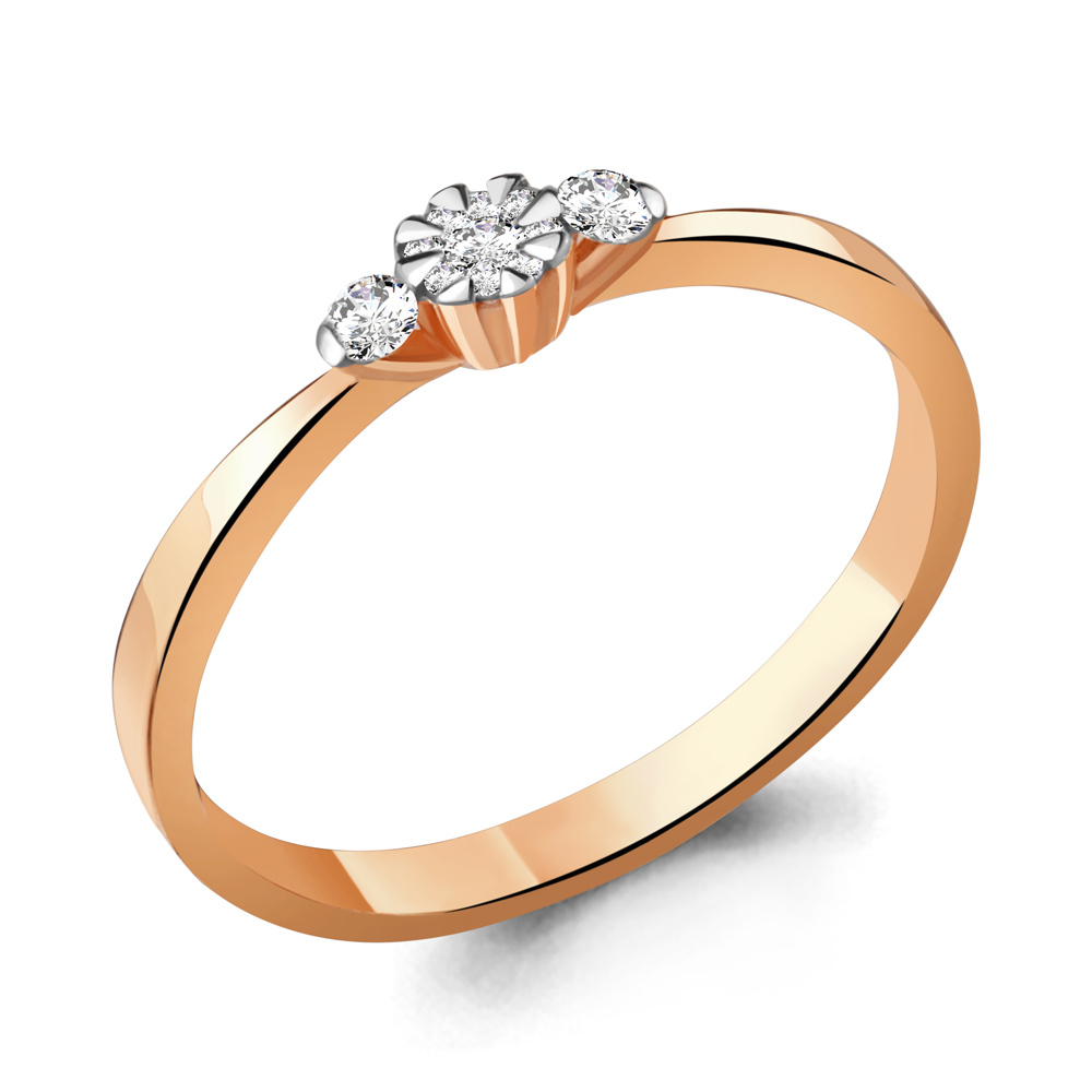 962964к Кольцо из Золота с бриллиантами из коллекции "Elegance"