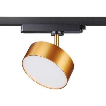Трековый однофазный светодиодный светильник 358757 матовое золото Prometa Novotech