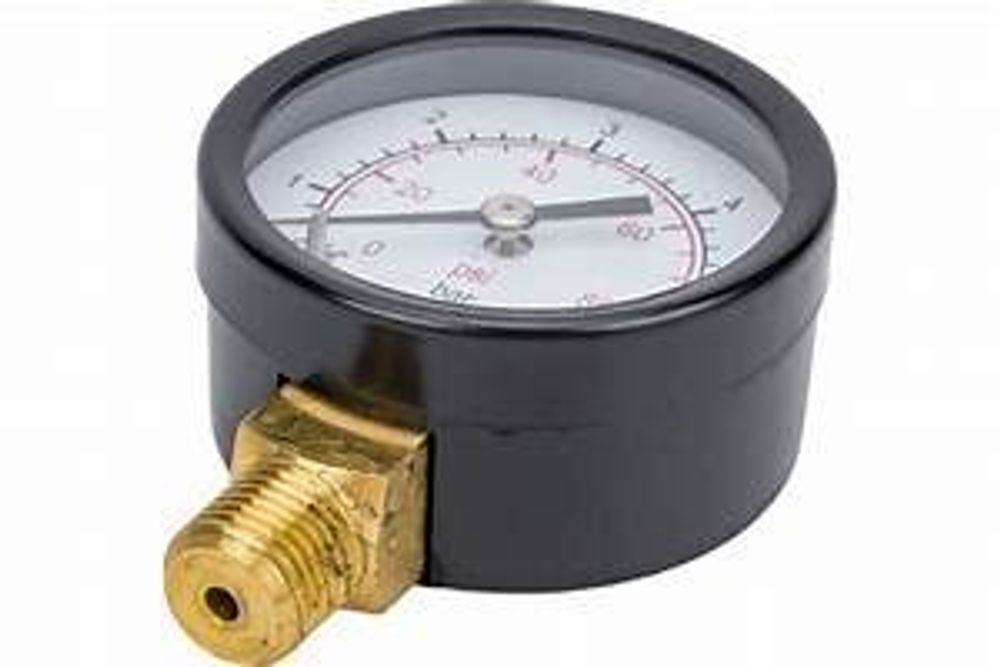Манометр 1/4&quot;, 50 мм, нижнее подключение 0-6 бар AQUALINK