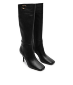 Сапоги казаки на шпильке TWINSET - черный(242TGT030)