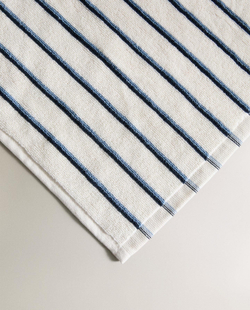 Zara Home - Красочное полосатое банное полотенце, синий, 90х150 см
