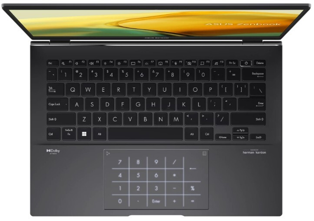 Ноутбук  ASUS Zenbook 14 UM3402YA-KP811W 14 ", Ryzen 5, 16 Гб RAM, 1 Тб SSD, Radeon Graphics, Черный