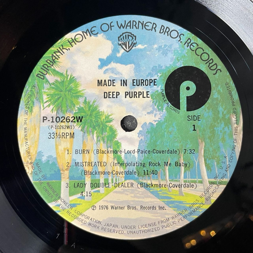 Винтажная виниловая пластинка LP Deep Purple Made In Europe (Japan 1976) (No Obi) Stormbringer