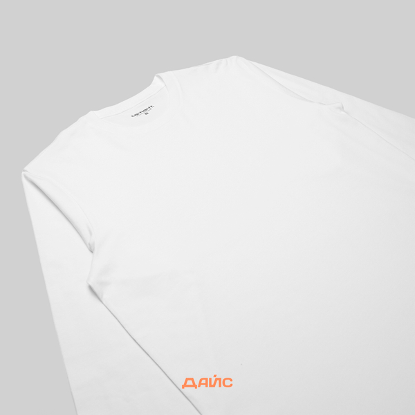 Лонгслив мужской Carhartt WIP Base артикул:I026265_white - купить в магазине Дайс