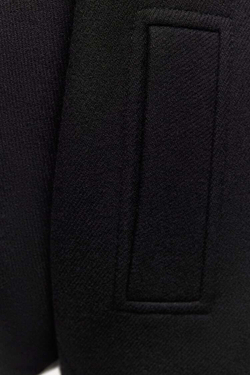 ZARA УКОРОЧЕННОЕ ШЕРСТЯНОЕ ПАЛЬТО — ZW COLLECTION, ЧЕРНЫЙ