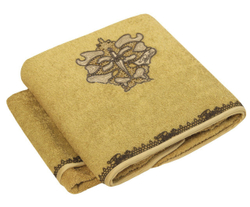 Полотенце 100х150 Cesare Paciotti Libellula V2 горчичное