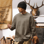 Мужская футболка с текстурой бамбука, с длинным рукавом, весна-осень.Оптом и в розницу