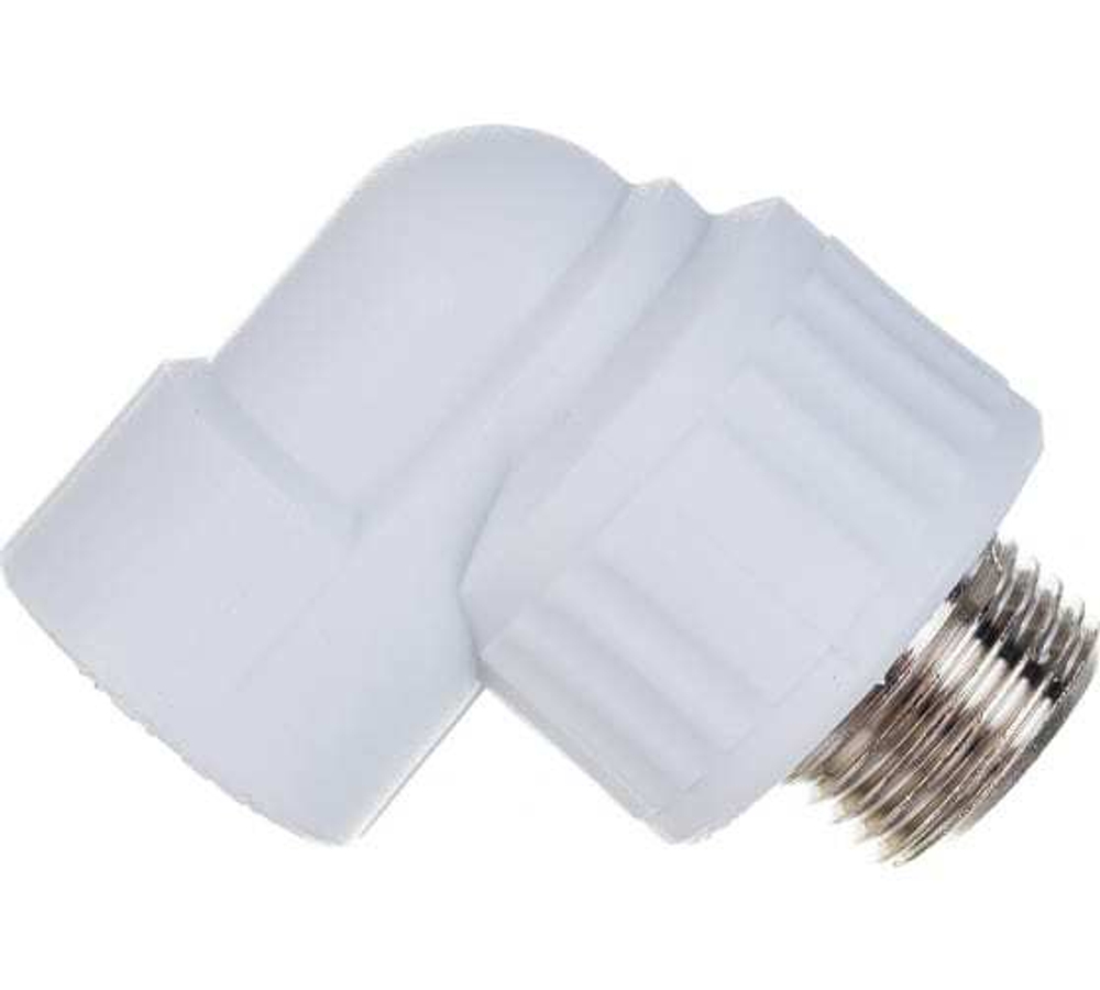 Угольник комб. нар.р. 20*3/4" белый