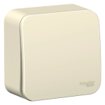 BLANCA О/У 1-клавишный ВЫКЛЮЧАТЕЛЬ (сх.1) с самовозвр, ИЗОЛ.ПЛ., 10А, МОЛОЧНЫЙ