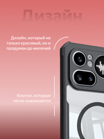 Чехол для Nothing Phone (4a Pro) c Магсейф противоударный с усиленными углами XUNDD