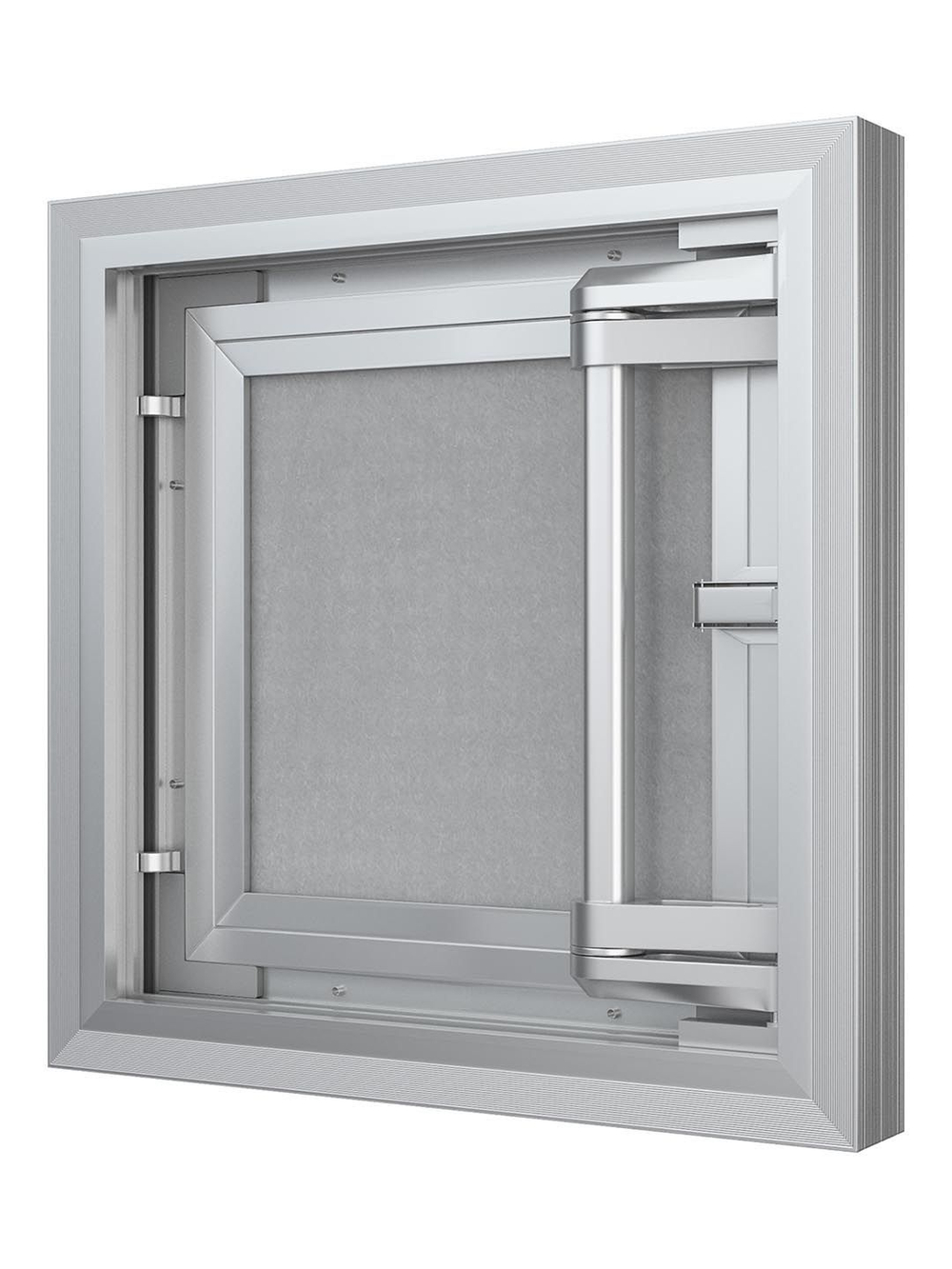 Люк ревизионный D Ceramo Comfort 600х600 скрыт.монтаж усил.петля алюминий EVECS