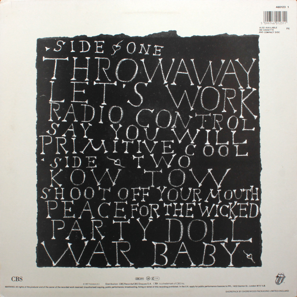 Mick Jagger / Primitive Cool (LP)