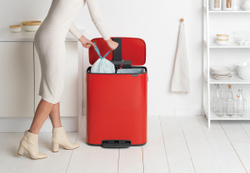 Мусорный бак Bo Pedal Bin 2x30л Brabantia Пламенно-красный