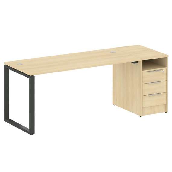 Метал Систем Рабочая станция с тумбой на О-образном м/к БО.РС-СТП-1.4