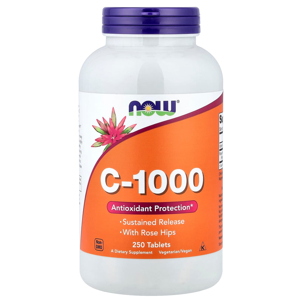 NOW Foods, C-1000, 250 таблеток