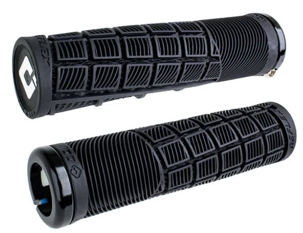 Грипсы ODI Reflex D33RXB-B 135мм, Medium компаунд, чёрные с 1 чёрным алюм lock-on